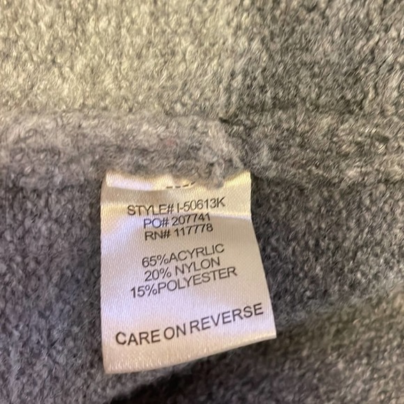 Lovestitch gray color block cardigan S/M oversized - Picture 3 of 11